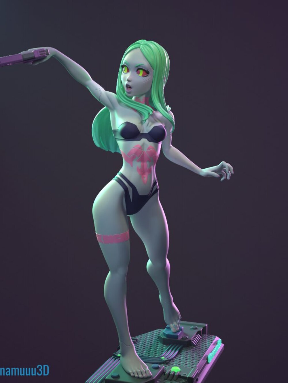 Rebecca Cyberpunk: Edgerunners bikini Resin Statue Part Kit